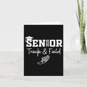 Track und Field Senior CL of 2025 Abschluss Gradu Karte
