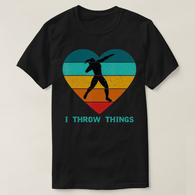 Track und Field Shot Setzen ich Dinge in die Bahn T-Shirt (Design vorne)