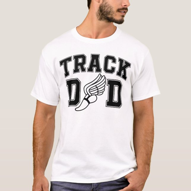 Track-Vater-Flügel T-Shirt (Vorderseite)