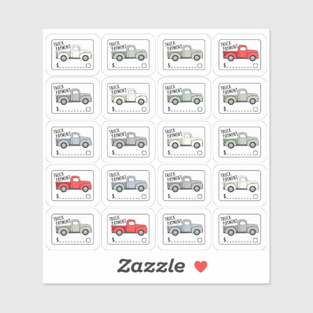 Tracker-Planer für das LKW-Bezahllabel Aufkleber (Blatt)