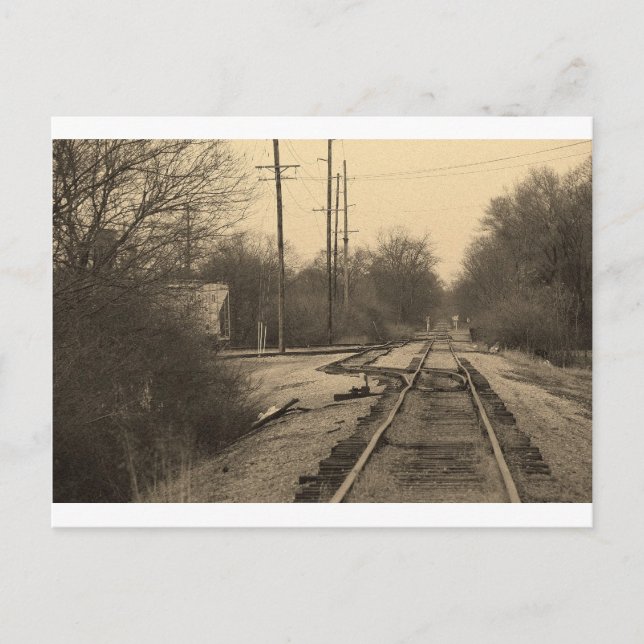 Tracks nach Nirgendwo Postkarte (Vorderseite)