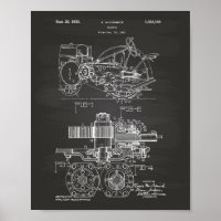 Tracteur 1932 Tableau de bord de l'art breveté
