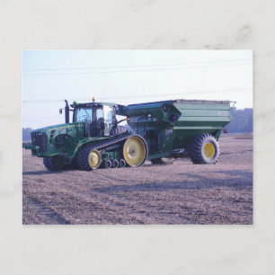 Tracteur Agricole Grain Bugy Harvest Carte postale