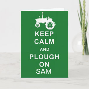 Tracteur Anniversaire Personnalisé Carte mari fils