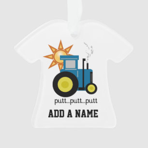 Tracteur bleu de putt de putt