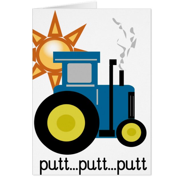 Tracteur bleu de putt de putt (Devant)