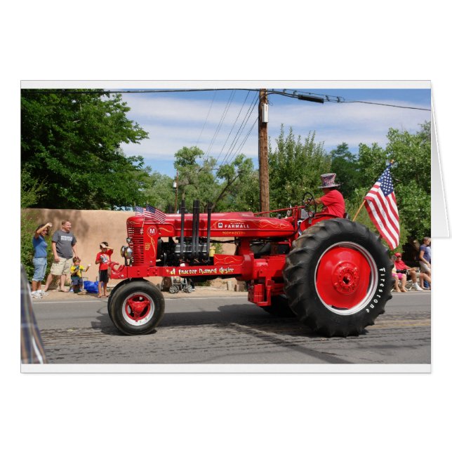 Tracteur rouge (Devant horizontal)