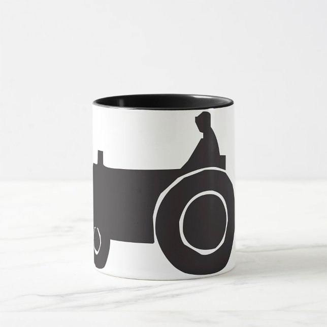 Tracteur Silhouette Mug (Créateur téléchargé)