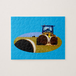 Tracteur transportant du foin, Puzzle