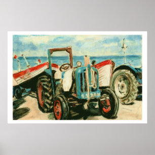 Tracteurs à Cromer - Imprimer ou Poster