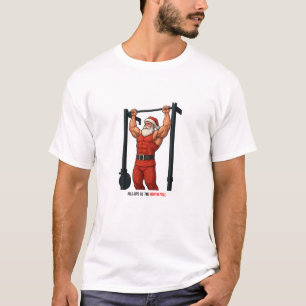 Tractions Au Pôle Nord - T-Shirt De Gym De Noël