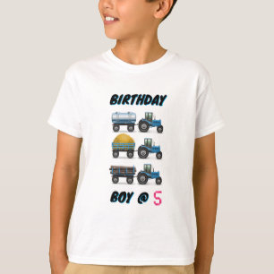 Tractor Birthday Boy @ 5 T-Shirt