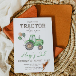 Tractor Birthday Einladung | Aufforderung zur Zugm