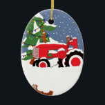 Tractor Christmas Tree Ornament<br><div class="desc">Tractor Christmas Tree Ornament</div>