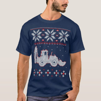 Tractor Liebhaber hässlicher Weihnachtspullover, F T-Shirt