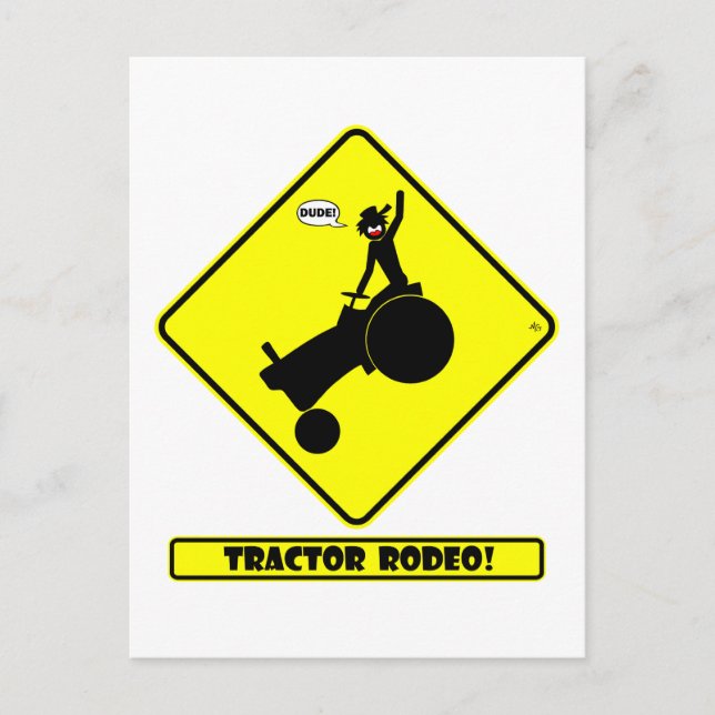 TRACTOR RODEO 1 POSTKARTE (Vorderseite)