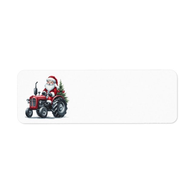 Tractor Santa Address Labels (Vorne)