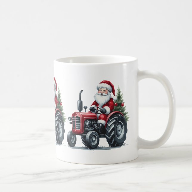 Tractor Santa Coffee Tasse (Rechts)