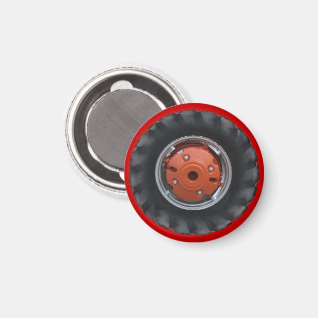 Tractor Tire Magnet (Recto/Verso)