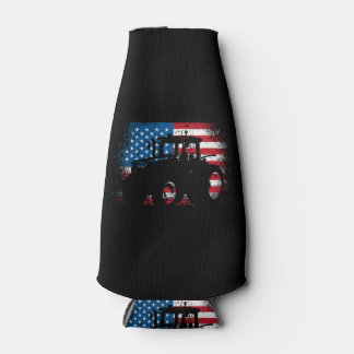 Tractor USA Flag Design für patriotischen Bauer Flaschenkühler