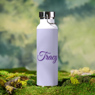 Tracy Mädchenname in Lila, Trinkflasche