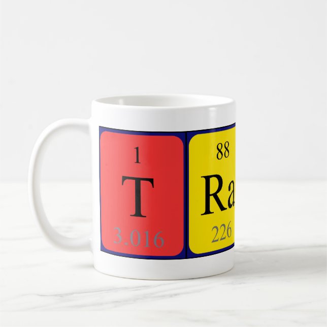 Tracy Namen-Tasse periodischer Tabelle Kaffeetasse (Links)