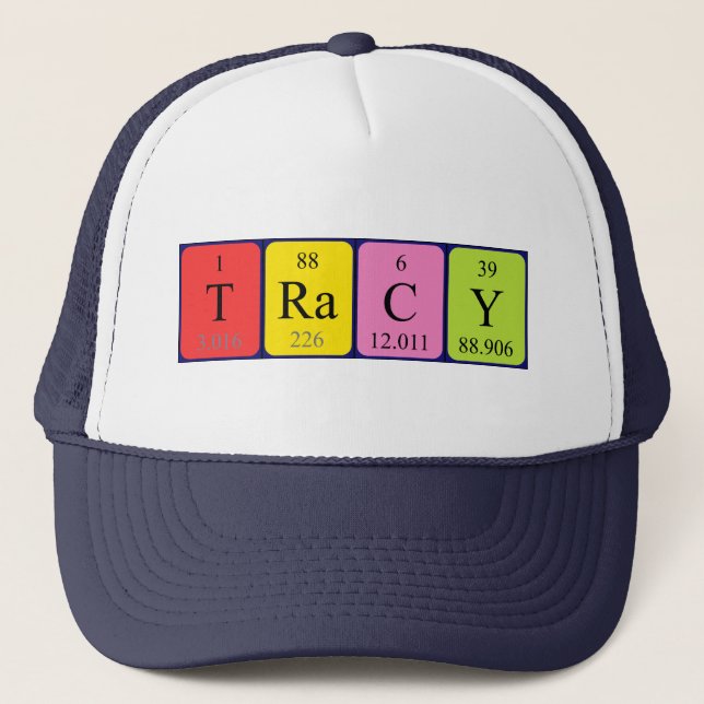 Tracy Periodenname HAT Truckerkappe (Vorderseite)