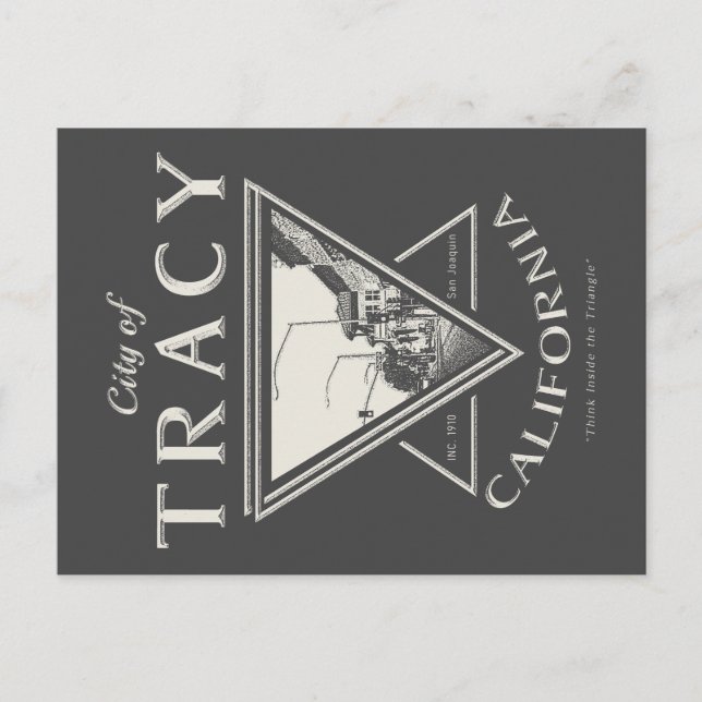 TRACY SAN JOAQUIN KALIFORNIA POSTKARTE (Vorderseite)