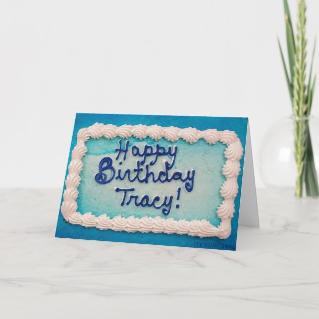 Tracy's Geburtstagskuchen 2016 Karte (Vorderseite)