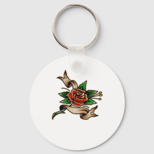 Trad Tattoo 005 Sticker  Schlüsselanhänger (Vorderseite)