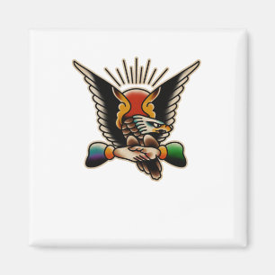 Trad Tattoo 007 Aufkleber Magnet