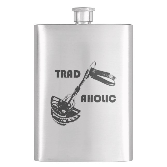 Tradaholic Rock Climber Flachmann (Vorderseite)
