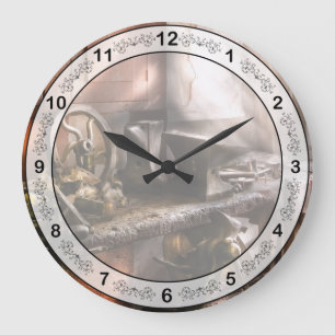 Trade - Blacksmith - In my Grandfather's Workshop Große Wanduhr