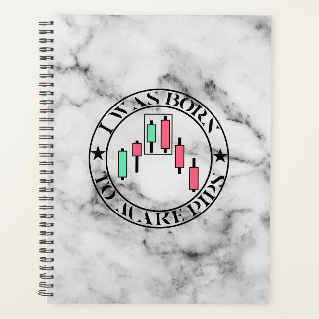 Trade Design | Bearish pattern Marble | Pips Planer (Vorderseite)