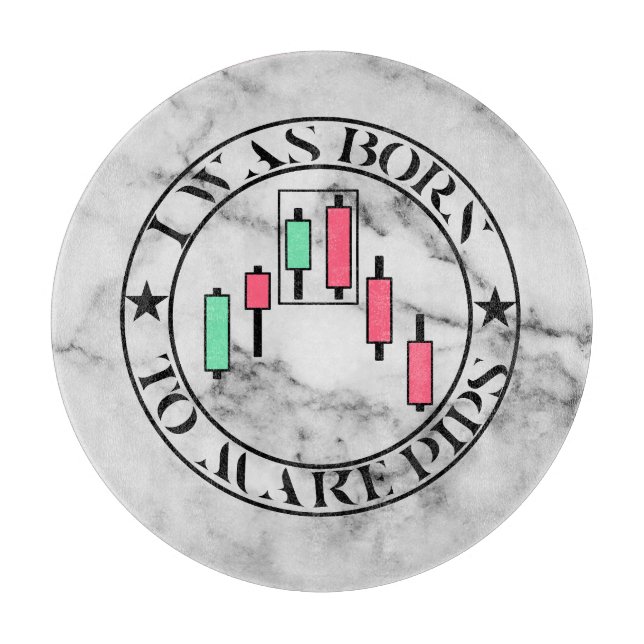 Trade Design | Bearish pattern Marble | Pips Schneidebrett (Vorderseite)