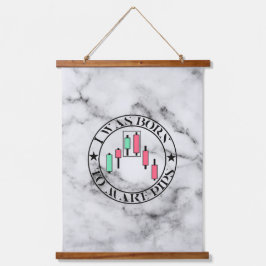 Trade Design | Bearish pattern Marble | Pips Wandteppich Mit Holzrahmen