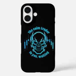 Trade Motivation | Skull | Calm Trader iPhone 16 Hülle