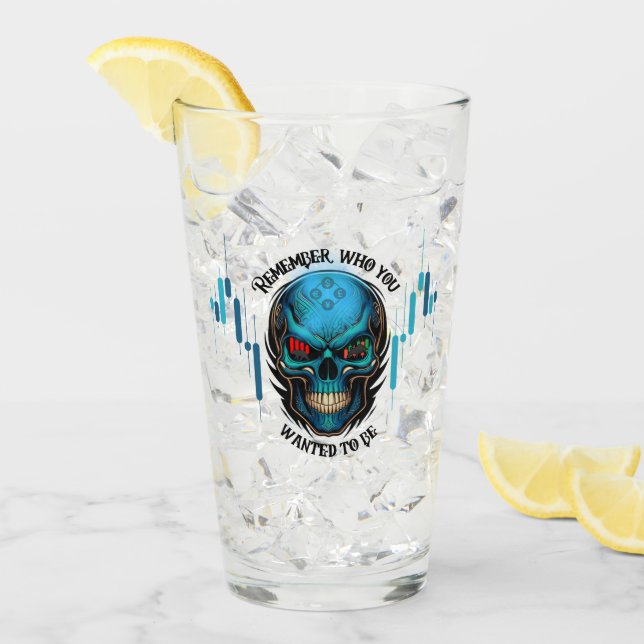 Trade Motivation | Skull | Remember  Glas (Vorderseite Ice)