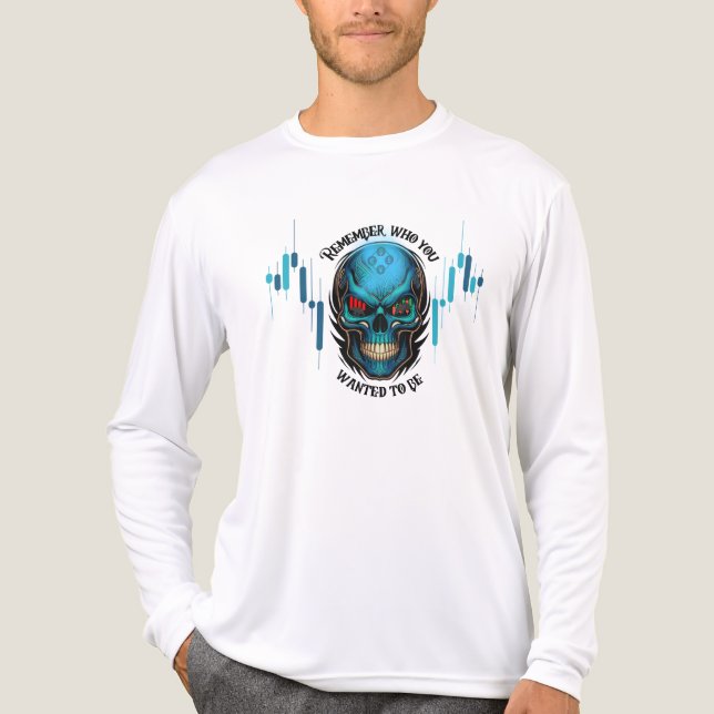 Trade Motivation | Skull | Remember  Tri-Blend Shirt (Vorderseite)