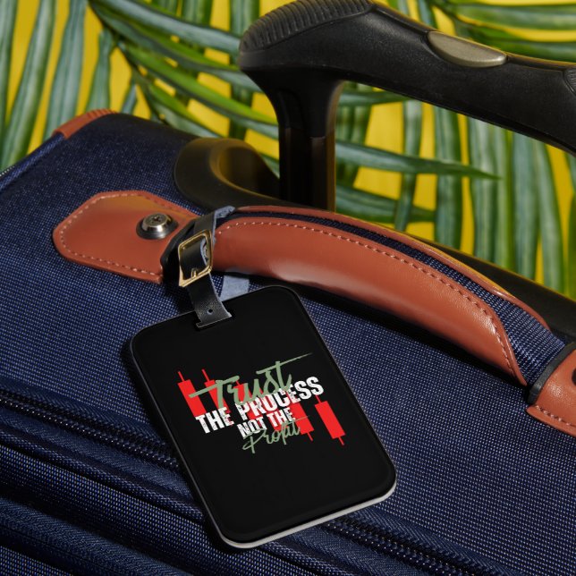 Trade Motivation | Trust | Self discipline Gepäckanhänger (Vorderseite Insitu 1)