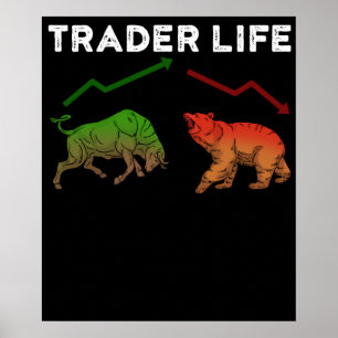 Trader-Aktien-Geschenke Daytrading-Geschenk Markt Poster