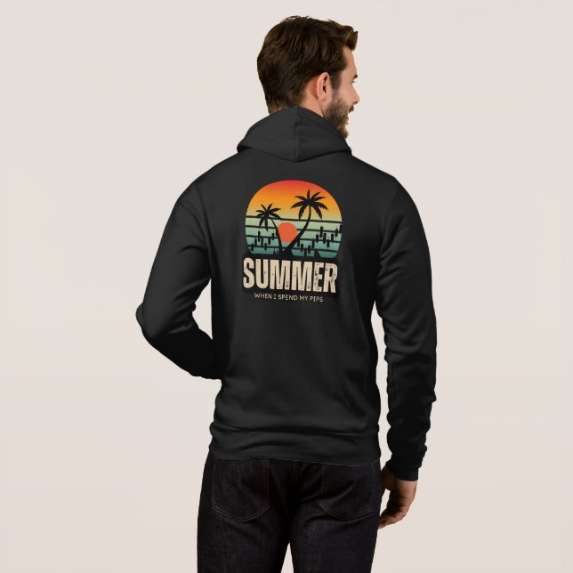 Trader design | Summer | Funny Hoodie (Schwarz voll)