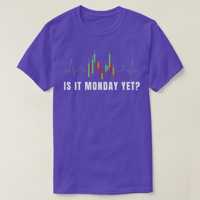 Trader investor share daytrader monday pulse heart T-Shirt (Design vorne)