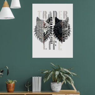 Trader-Leben   Wolf   Beide Seiten Poster