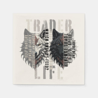 Trader-Leben | Wolf | Beide Seiten Serviette