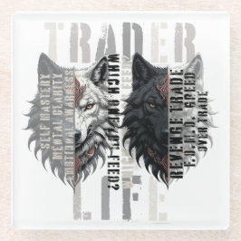 Trader life | Wolf | Both sides Glasuntersetzer