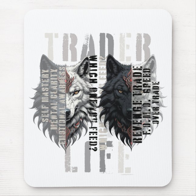 Trader life | Wolf | Both sides Mousepad (Vorne)