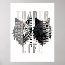 Trader life | Wolf | Both sides Poster