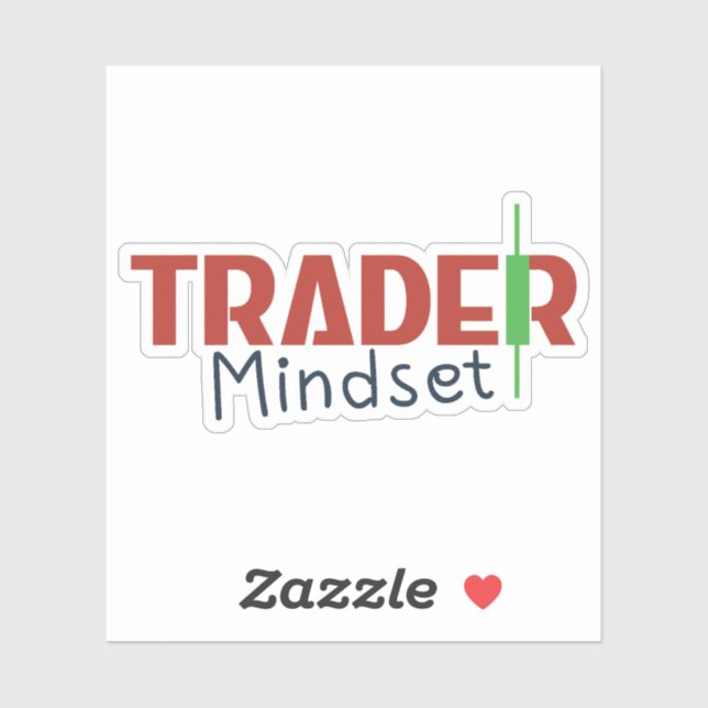 Trader Mindset – Discipline Focus & Trading Psycho Aufkleber (Blatt)