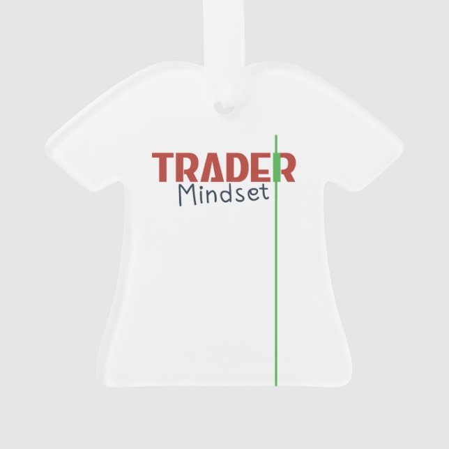 Trader Mindset – Discipline, Focus, Trading Psycho Ornament (Rückseite)